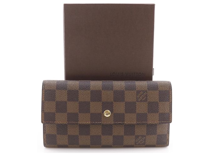 Portefeuille International Long de Louis Vuitton Marron - vue 16