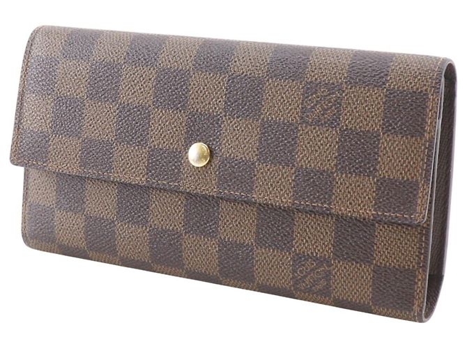 Portefeuille International Long de Louis Vuitton Marron - vue 2
