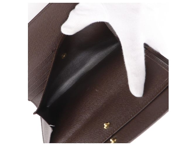 Portefeuille International Long de Louis Vuitton Marron - vue 8