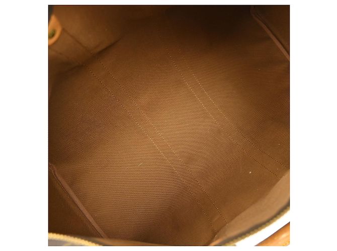 Borsa Keepall Louis Vuitton in tela Monogram 45 Marrone - vista 3