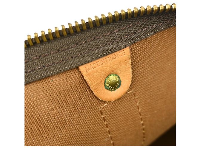 Borsa Keepall Louis Vuitton in tela Monogram 45 Marrone - vista 6