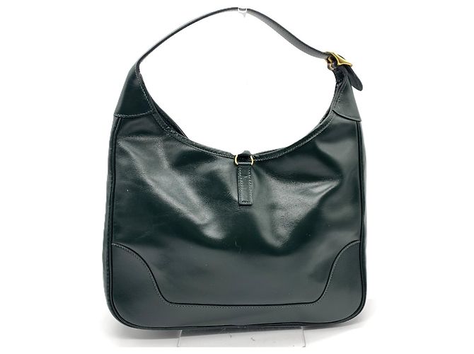 Borsa a Spalla Hermès Trim 31 in Pelle di Vitello Verde Scuro - vista 2