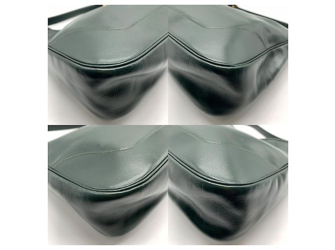 Borsa a Spalla Hermès Trim 31 in Pelle di Vitello Verde Scuro - vista 3