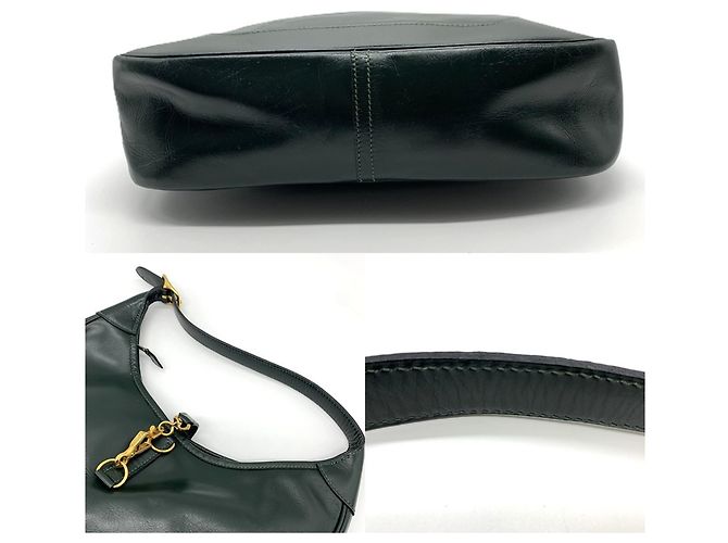 Borsa a Spalla Hermès Trim 31 in Pelle di Vitello Verde Scuro - vista 4