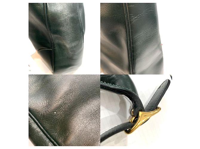 Borsa a Spalla Hermès Trim 31 in Pelle di Vitello Verde Scuro - vista 7