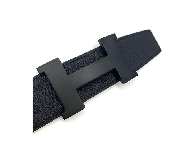 Hermès Hermes Constance 38mm Reversible H-Belt Black - view 3