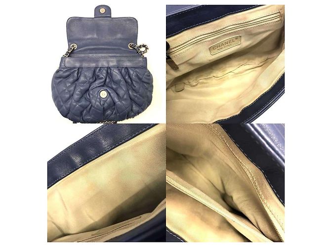 Borsa a Spalla Chanel Matelassé Chain Around Blu navy - vista 5
