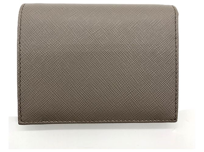 Saffiano Portafoglio bi-fold grigio per donne Prada - vista 2