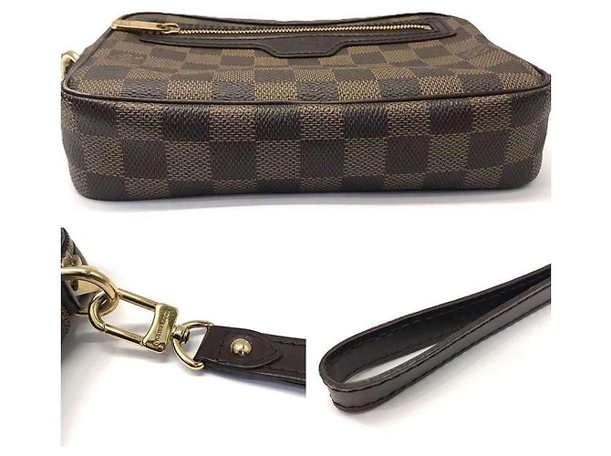 Louis Vuitton Pochette Bi-Macao Clutch Tasche Damier ebene - Ansicht 4