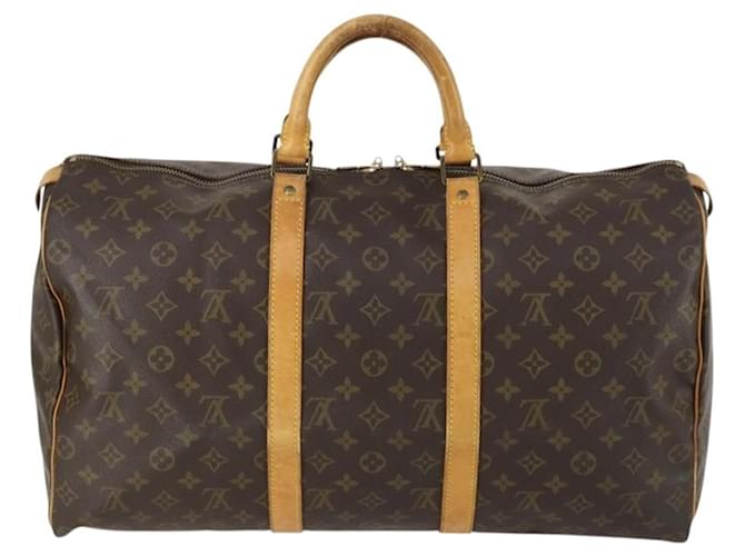 Louis Vuitton Keepall Monogram Canvas 50 Marrone - vista 2