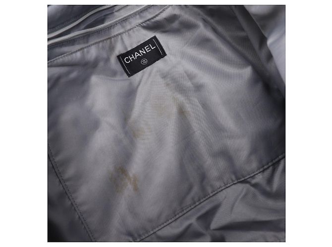 Chanel Sporttasche aus grauem Nylon Braun - Ansicht 6