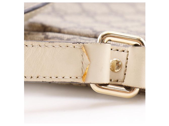 Borsa a Spalla Gucci Beige GG Supreme - vista 11