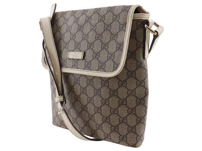 Borsa a Spalla Gucci Beige GG Supreme - vista 2