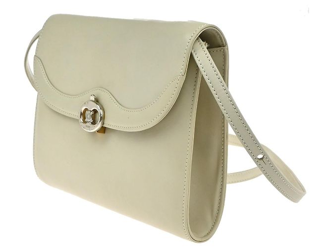 Edge Céline Celine Vintage Leather Weiß - Ansicht 3