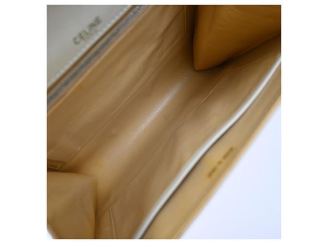 Edge Céline Celine Vintage Leather Weiß - Ansicht 5