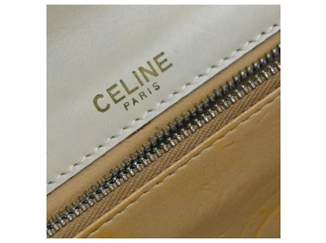 Edge Céline Celine Vintage Leather Weiß - Ansicht 6