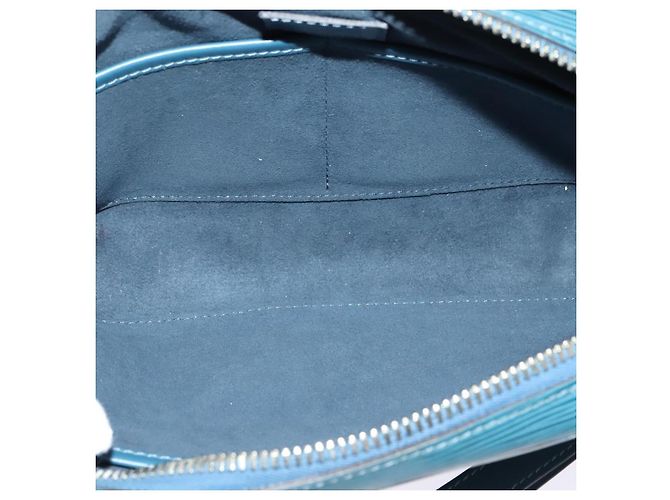 Clutch Neo Hoche in pelle Epi Louis Vuitton Blu - vista 5
