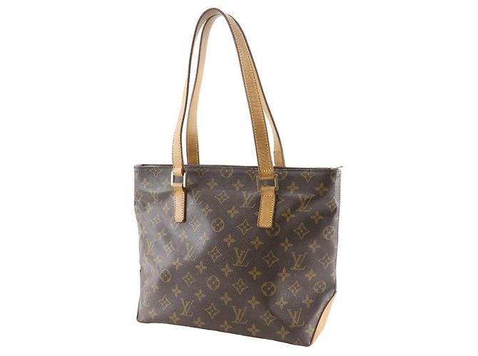 Borsa Tote Cabas Piano Louis Vuitton Marrone Monogramma - vista 2
