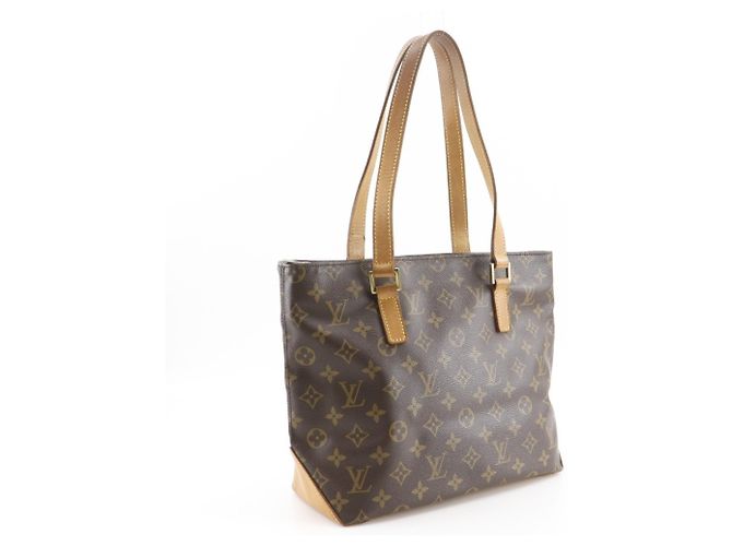 Borsa Tote Cabas Piano Louis Vuitton Marrone Monogramma - vista 3