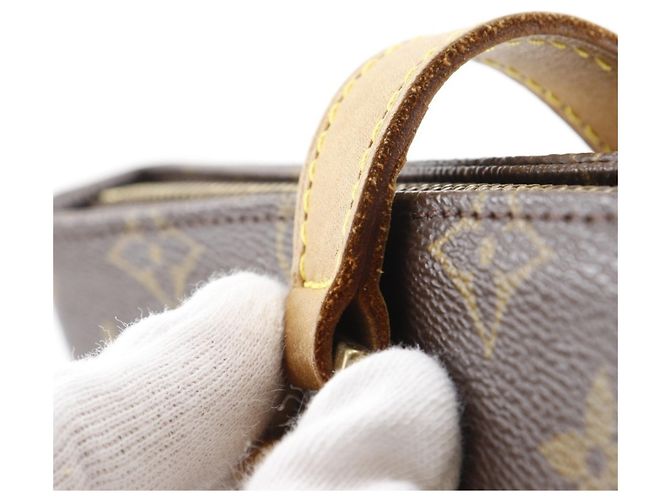 Borsa Tote Cabas Piano Louis Vuitton Marrone Monogramma - vista 9