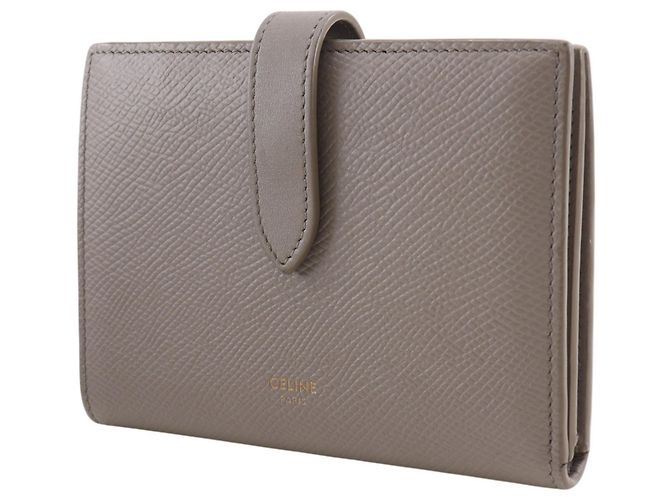 Céline Celine Medium Strap Wallet Grey - view 2