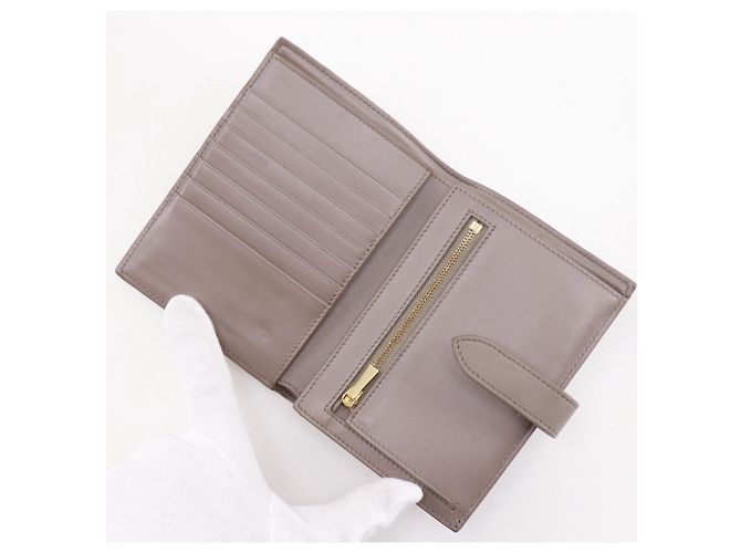 Céline Celine Medium Strap Wallet Grey - view 8