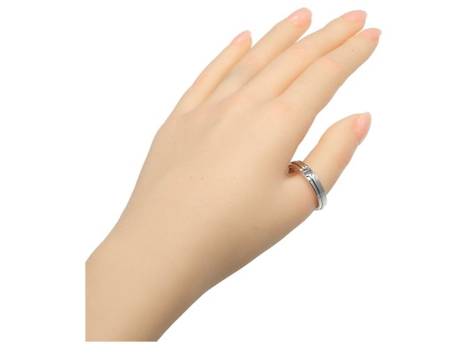 Anello stretto Tiffany & Co. in oro bianco 18K Argento - vista 2