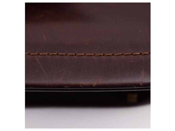 Bally braune Leder-Tote-Tasche - Ansicht 10
