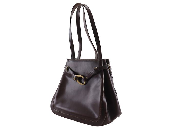 Bally braune Leder-Tote-Tasche - Ansicht 2