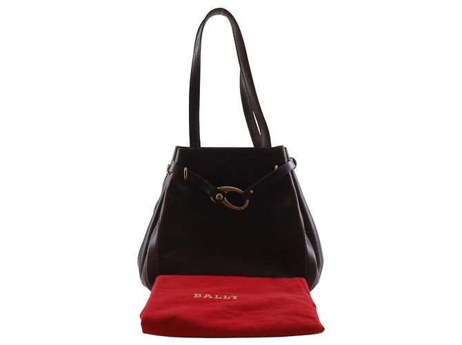 Bally braune Leder-Tote-Tasche - Ansicht 20