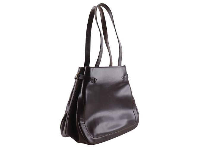 Bally braune Leder-Tote-Tasche - Ansicht 3