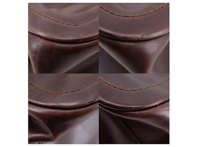 Bally braune Leder-Tote-Tasche - Ansicht 4