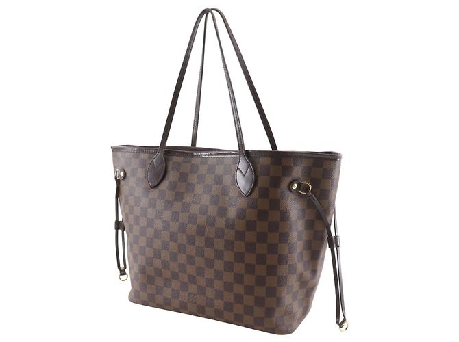 Borsa Tote Louis Vuitton Neverfull MM Marrone - vista 2