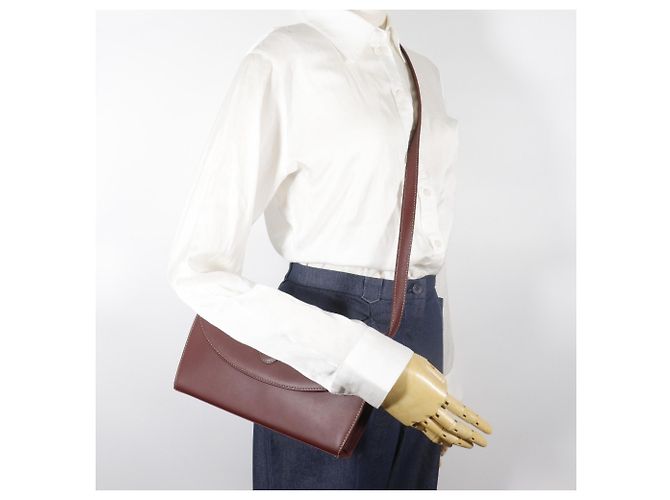 Borsa a Spalla Cartier Must Line Rosso Bordò - vista 15
