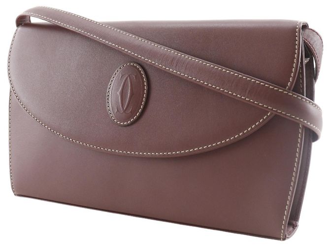 Borsa a Spalla Cartier Must Line Rosso Bordò - vista 2