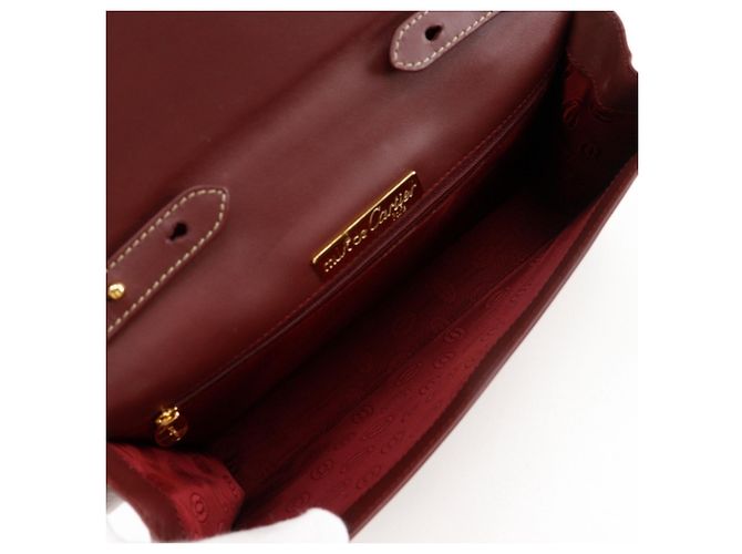 Borsa a Spalla Cartier Must Line Rosso Bordò - vista 5