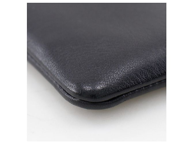 Céline Bicolor Clutch Bag von Celine Schwarz Hellblau - Ansicht 4