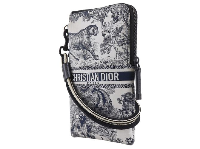 Borsa a spalla multifunzionale da viaggio Christian Dior Nero Bianco - vista 2