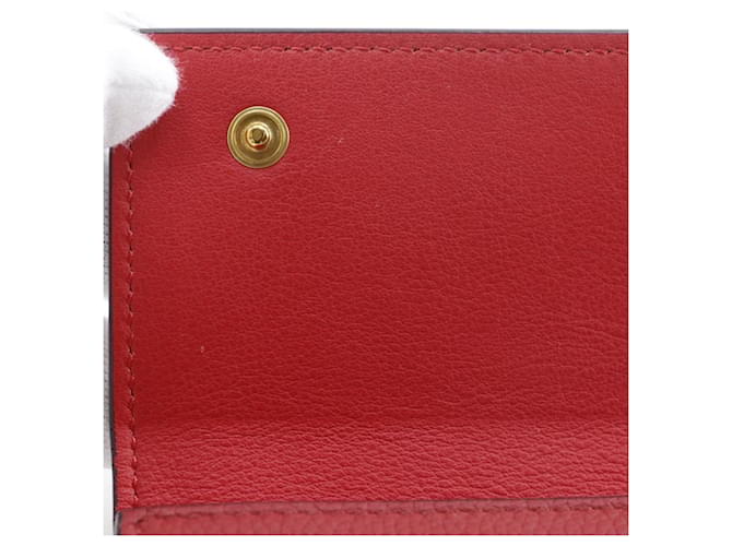 Céline Cartera multifuncional tri-fold Celine Small Folded Roja - vista 14