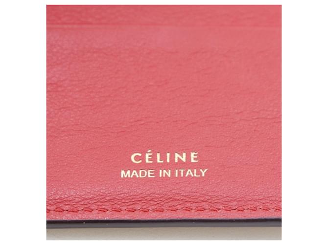 Céline Cartera multifuncional tri-fold Celine Small Folded Roja - vista 16