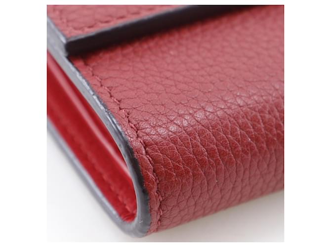 Céline Cartera multifuncional tri-fold Celine Small Folded Roja - vista 6