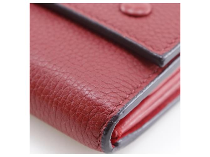 Céline Cartera multifuncional tri-fold Celine Small Folded Roja - vista 7