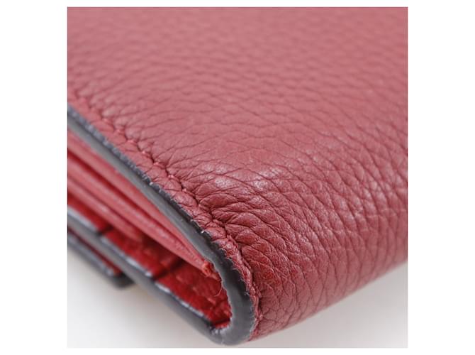 Céline Cartera multifuncional tri-fold Celine Small Folded Roja - vista 8
