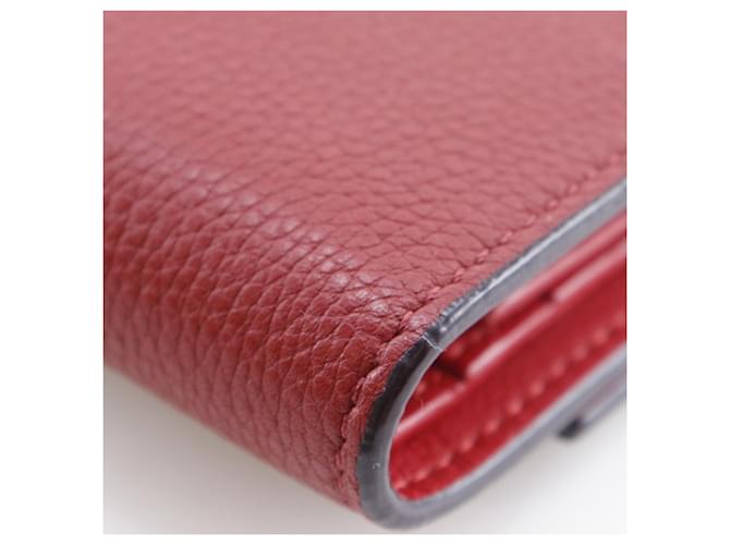 Céline Cartera multifuncional tri-fold Celine Small Folded Roja - vista 9