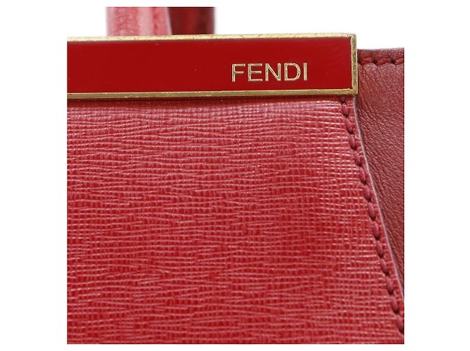 Borsa a Spalla 2 in 1 Fendi Petite a Jules Rosso - vista 11