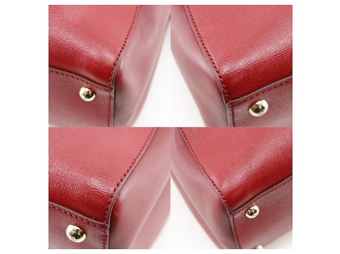 Borsa a Spalla 2 in 1 Fendi Petite a Jules Rosso - vista 4