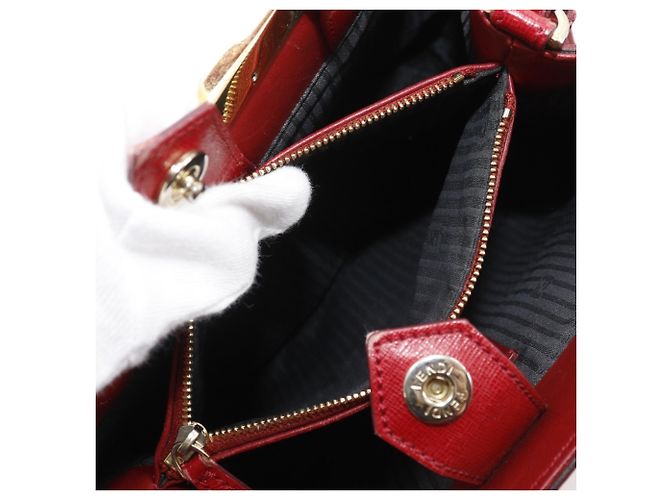 Borsa a Spalla 2 in 1 Fendi Petite a Jules Rosso - vista 6