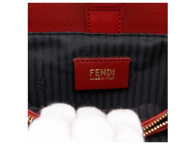 Borsa a Spalla 2 in 1 Fendi Petite a Jules Rosso - vista 8