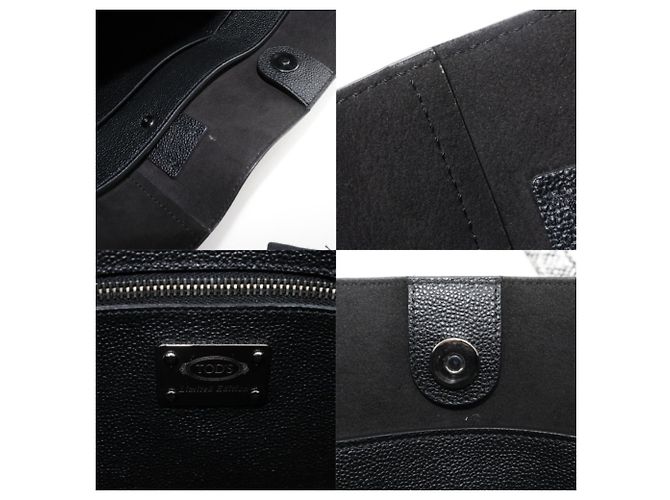 Tod's Papier Tragetasche Schwarz Weiß - Ansicht 19