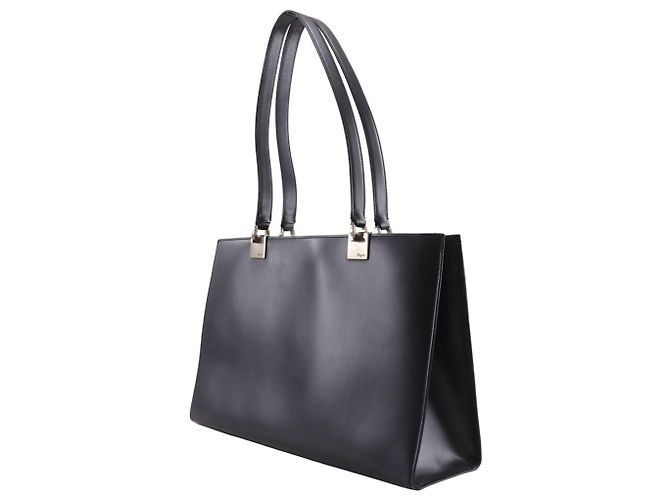 Borsa Tote Gancini di Salvatore Ferragamo Nero - vista 2